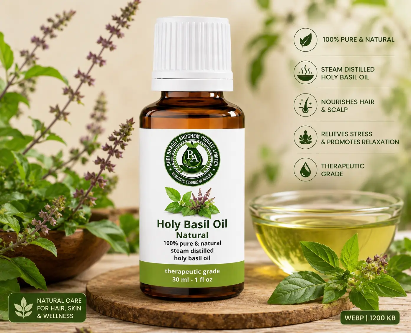 Holy basil oil