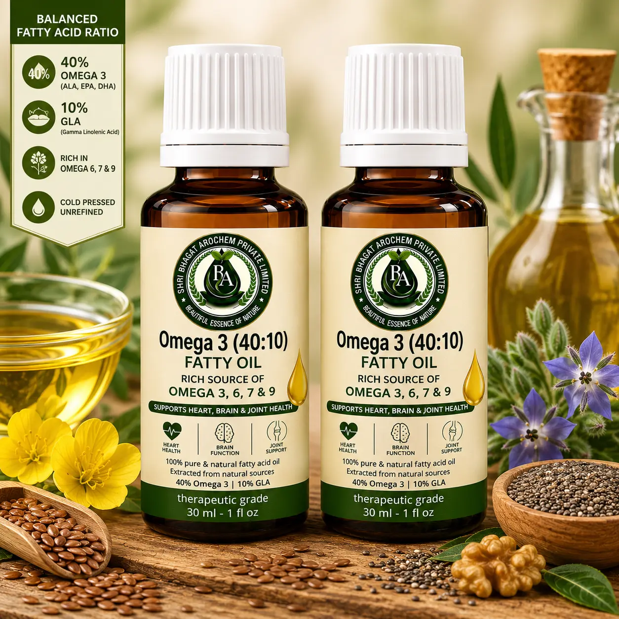 Omega 3 (40:10) fatty oil