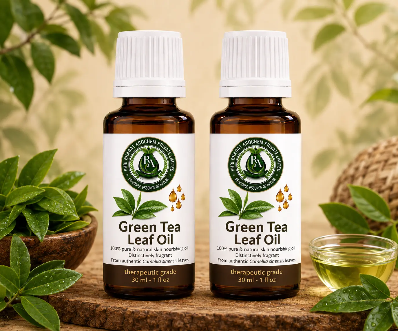Green tea leaf oil