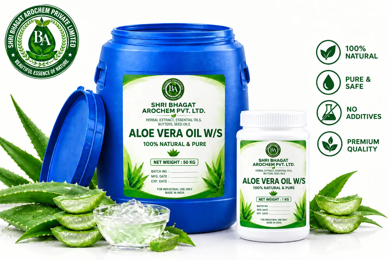 Aloevera oil w/s